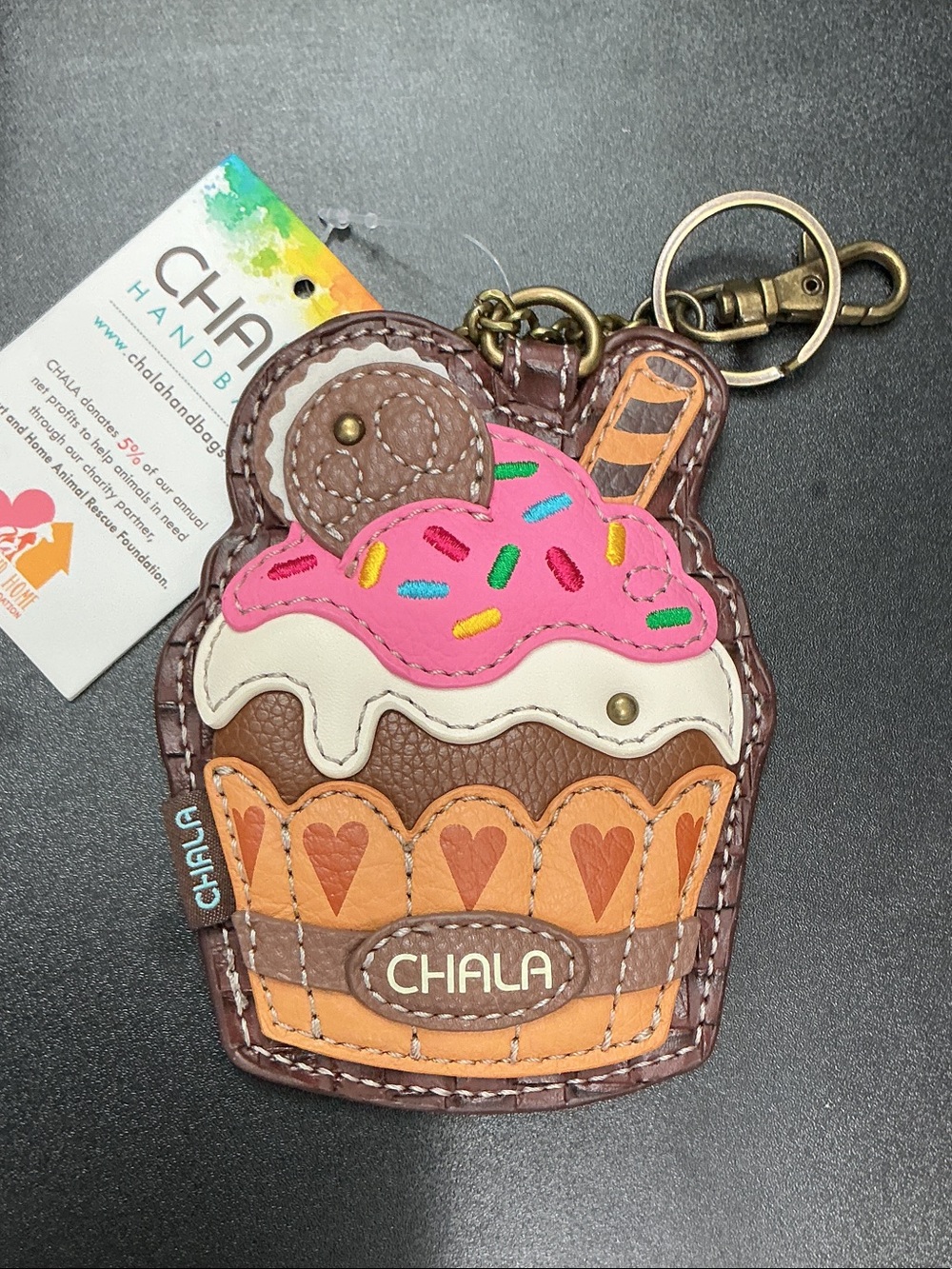 Chala Foodie Collection Cupcake Coin/Bag Charm NWT